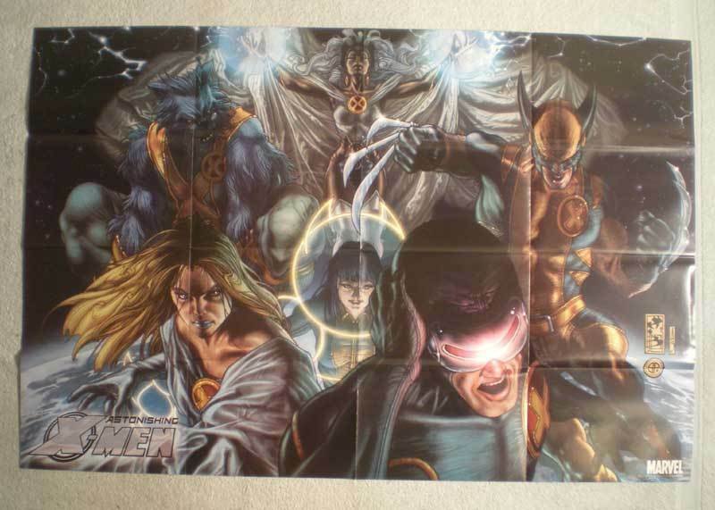 ASTONISHING X-MEN Promo Poster, 36x24, 2008, Unused, more Promos in store