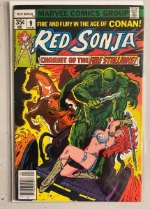 Red Sonja #9 Marvel 1st Series (5.0 VG/FN) art and cover by Frank Thorne (1978)