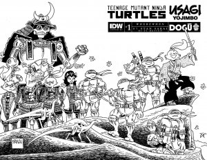 TMNT Usagi Yojimbo Wherewhen #1 2023 Stan Sakai 1:25 Variant IDW CS02D