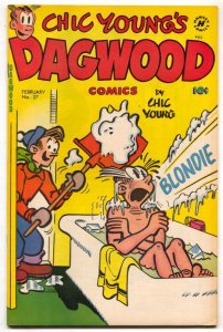 Dagwood #27 1952-  bathtub gag cover VF+