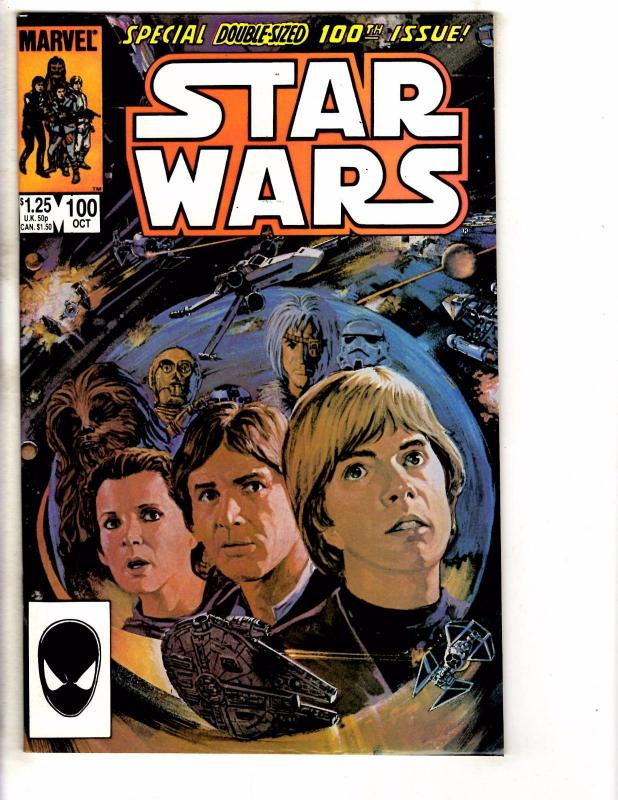 Lot Of 3 Star Wars Marvel Comic Books # 98 99 100 VF-NM Han Solo Skywalker GM2