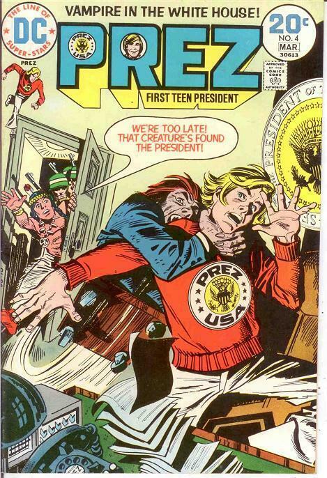 PREZ (1973) 4 VF+ March 1974 COMICS BOOK