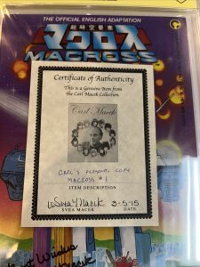 Macross (1984) # 1 (CBCS 7.5) Verified Signature Svea Macek • Private Collection