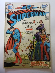 Superman #273 (1974) VG+ Condition stains, ink fc