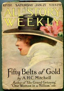 All-Story Weekly Pulp January 27 1917- Hamilton King cover- LOW GRADE