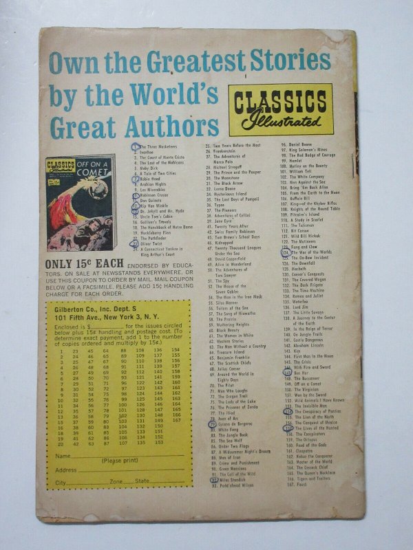 Classics Illustrated- Robin Hood and His Merry Men HRN 167 G+