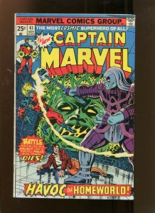 CAPTAIN MARVEL #41 (6.5) HAVOC ON HOMEWORLD! 1975