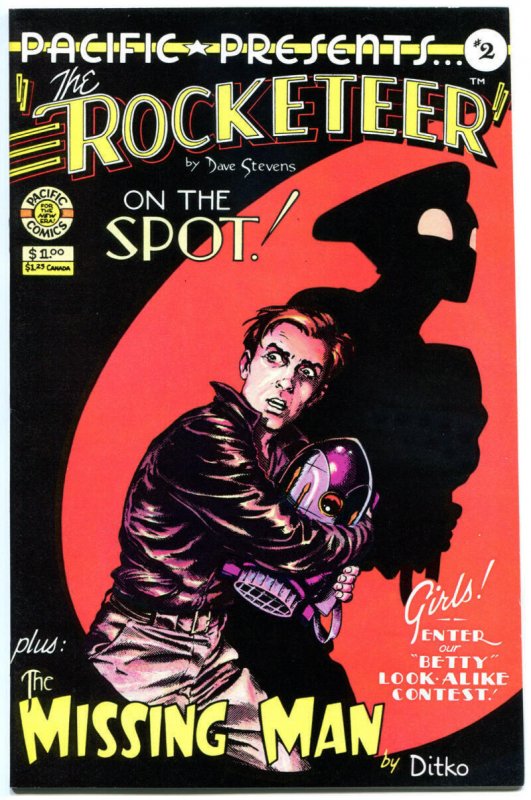 Pacific Presents the ROCKETEER #2, VF, Dave Stevens, 1982 1983, Ditko