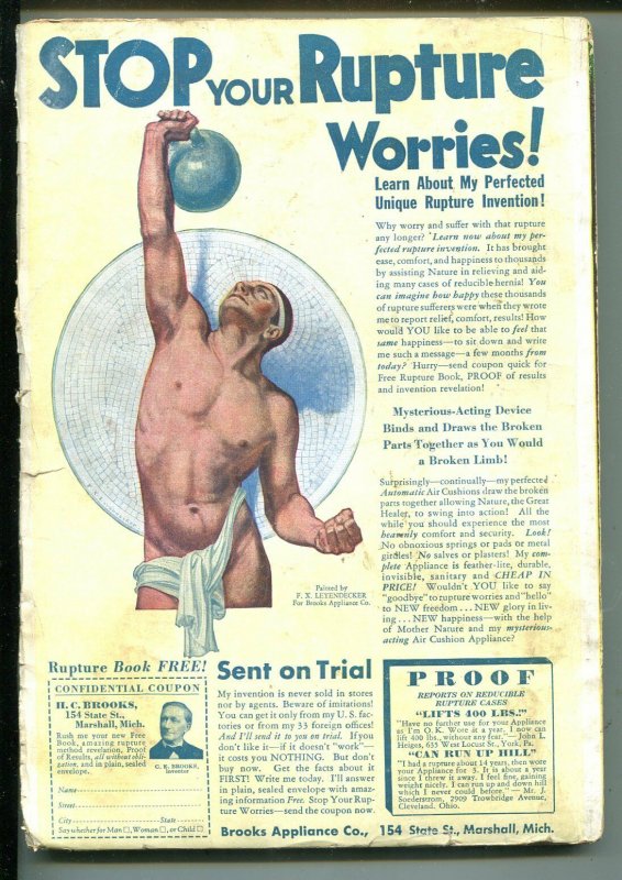 WESTERN FICTION 01/1935-1ST ISSUE-BOUND BABE-SPICY PULP THRILLS-vg