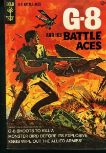 G-8 AND HIS BATTLE ACES #1  GOLD KEY     PULP HERO 1966 VG