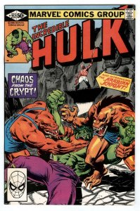 Incredible Hulk 257 Marvel March 1981 VF/NM 1st App. Arabian Knight & War Wagon