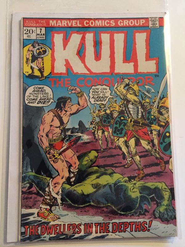 KULL THE CONQUEROR  V1  #7 1973  THE DWELLERS IN THE DEPTH