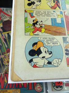 Dell Four Color  286  GD+ Mickey Mouse and the Univited Guest Aug. 1950