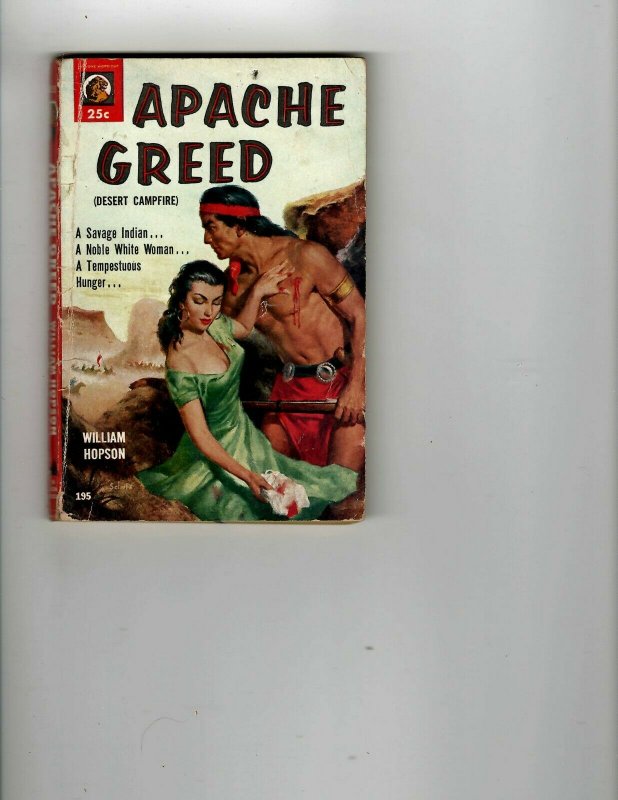 3 Books Apache Greed Bogart and Bacall The Jim Thorpe Story Western JK11