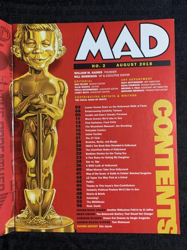 2018 HOLLYWOOD GOES MAD Magazine #2 FN+ 6.5 What Me Worry?