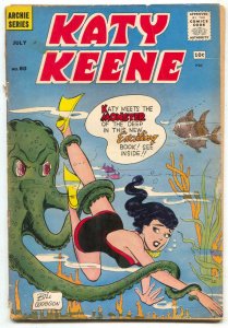 Katy Keene #60 1961-Archie comics- Octopus cover FAIR