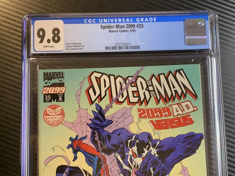 Spider-Man 2099 #35 CGC 9.8 White Pages! 1st Venom 2099! 1995 MCU Spider-verse 