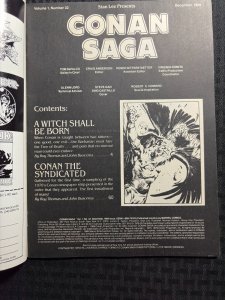 1989 CONAN SAGA Magazine #32 VG/FN 5.0 John Buscema