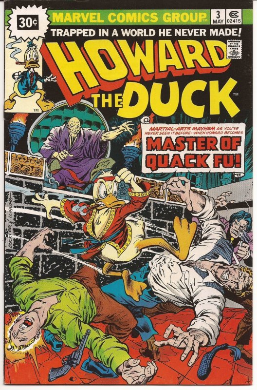 Howard the Duck #3 (1976)  VERY FINE   .30  Variant  Light cover and edge wear