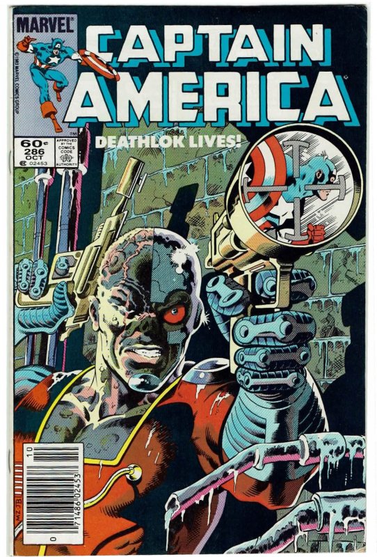 Captain America #286 (1968 v1) Deathlok Newsstand FN +