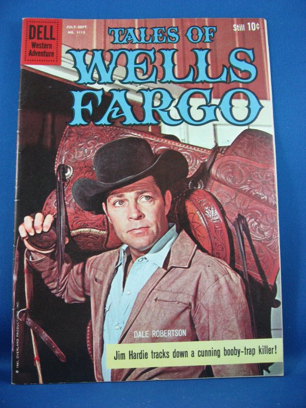 FOUR COLOR 1113 TALES OF WELLS FARGO Fine Very Fine 1960 Photo Cover