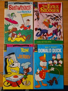 Gold Key 4 Pack SEALED Donald Duck #146 Tom Jerry #268 Bullwinkle #6 ~NM~ 1972