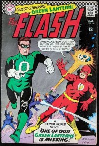 FLASH (1959) #168 FN- (5.5) Green Lantern cover