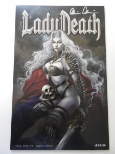 Lady Death Chaos Rules #1 Empress Edition NM Condition! Signed W/ COA!