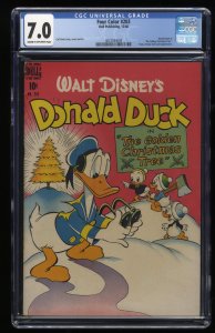 Four Color #203 CGC FN/VF 7.0 Cream To Off White Donald Duck Carl Barks Art!