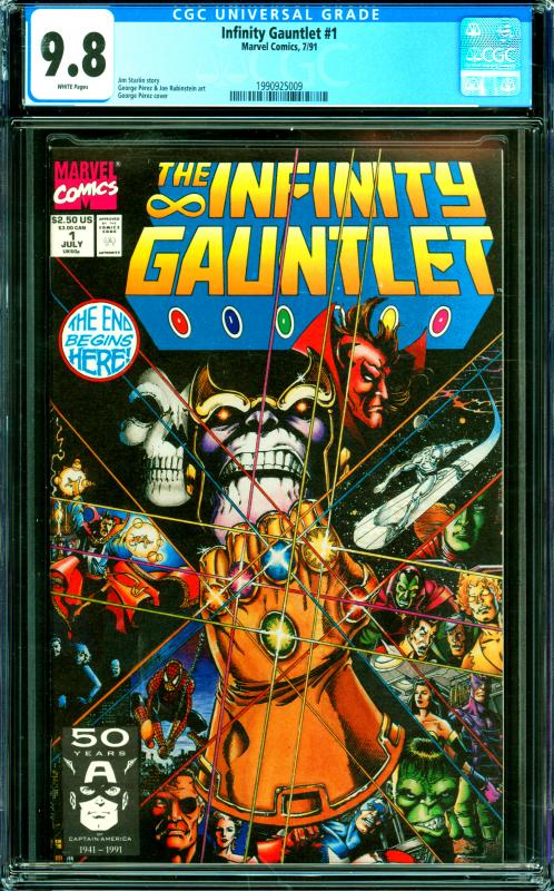 Infinity Gauntlet #1 CGC Graded 9.8 Jim Starlin Story