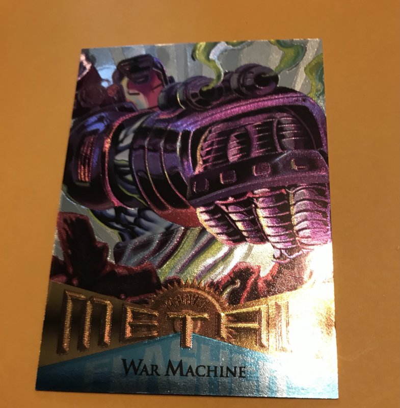 WAR MACHINE #27 Silver Flasher Chase card : 1995 Fleer Marvel Metal NM/M, scarce