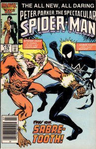 Spectacular Spider-Man, The #116 (Newsstand) FN ; Marvel | Sabretooth