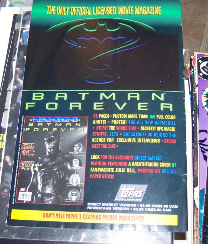 Batman forever Movie photo sticker book+ two face riddler robin