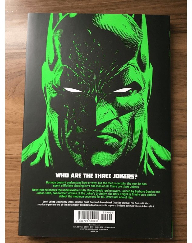 Batman: Three Jokers Hardcover Graphic Novel