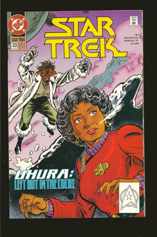 DC Comics Star Trek Uhura No 33 July 1992