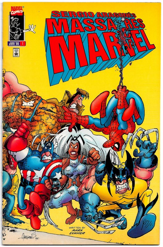 SERGIO ARAGONÉS DESTROYS DC - and then he MASSACRES MARVEL!  2 Hilarious Issues