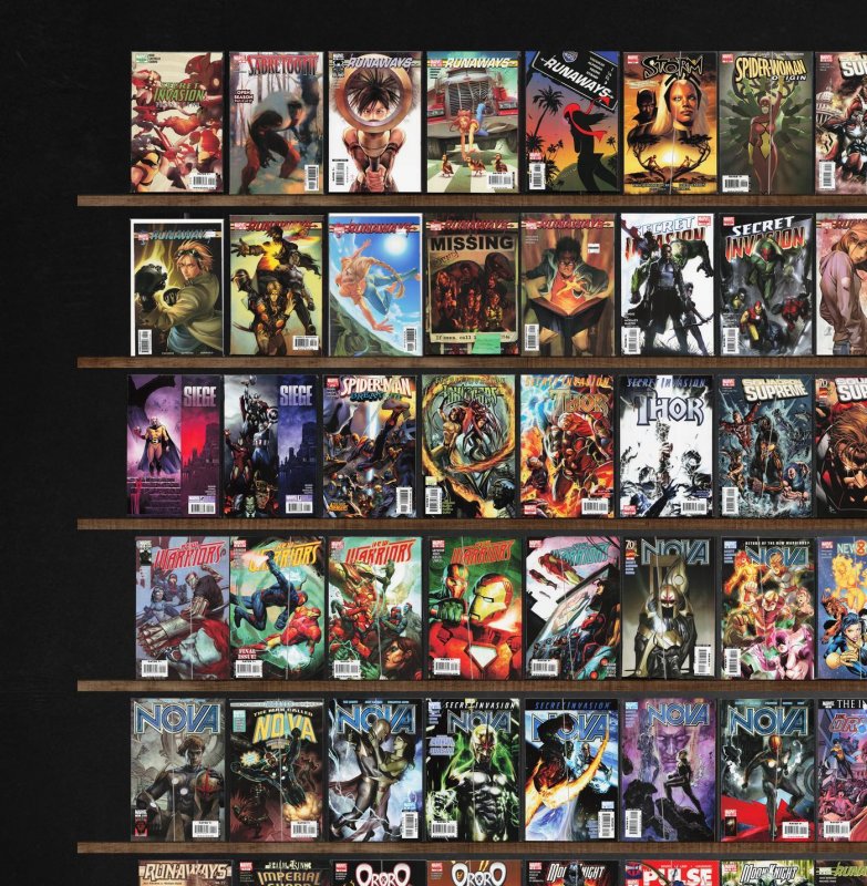 Huge Lot 250+ Comics with Runaways, New Warriors, Squadron Supreme & More!