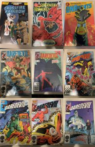 Lot of 9 Comics (See Description) Daredevil, Crossfire And Rainbow, Hawkman, ...