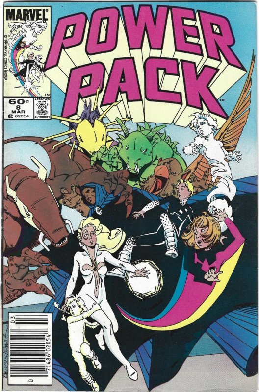 Power Pack #8 Newsstand Edition (1985)