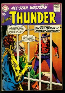 All Star Western #108 1959- DC Comics- Johnny Thunder origin issue- VG/FN 