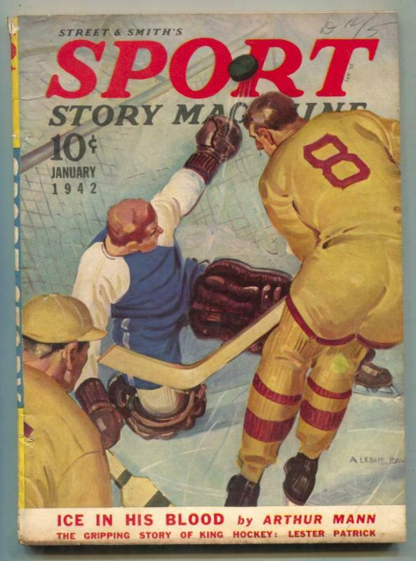 Sport Story Pulp January 1942- Lester Patrick VG/F