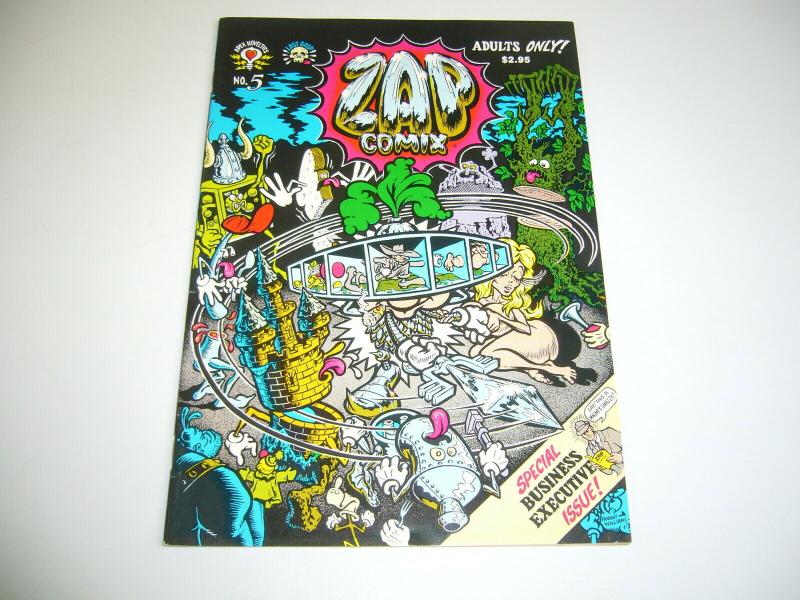 Zap Comix #5 VF/NM (5th) print - s. clay wilson ROBERT CRUMB gilbert shelton