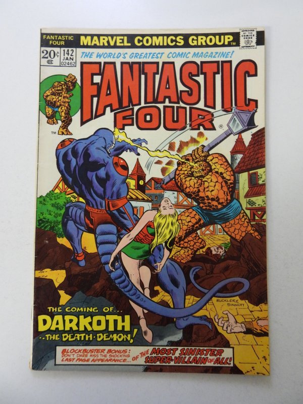 Fantastic Four #142 (1974) FN+ condition 1/4 spine split