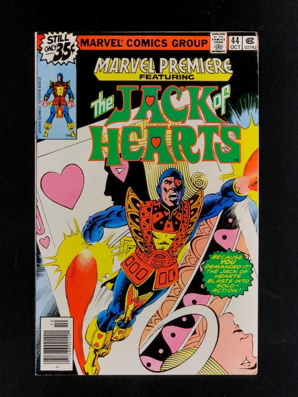 Marvel Premiere #44 (1978) VF+ 1st Solo Jack of Hearts Story