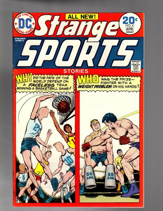 STRANGE SPORTS STORIES 4  FINE-VERY FINE April 1974