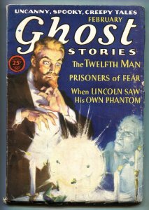 Ghost Stories 1931 Feb-Rare Horror pulp-Crystal ball cover