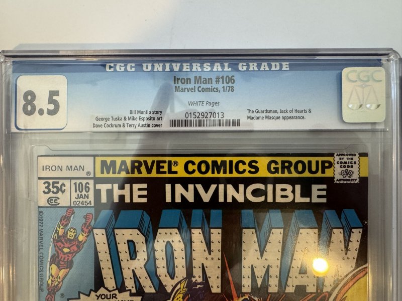 Iron Man #106 CGC 8.5  (1978)