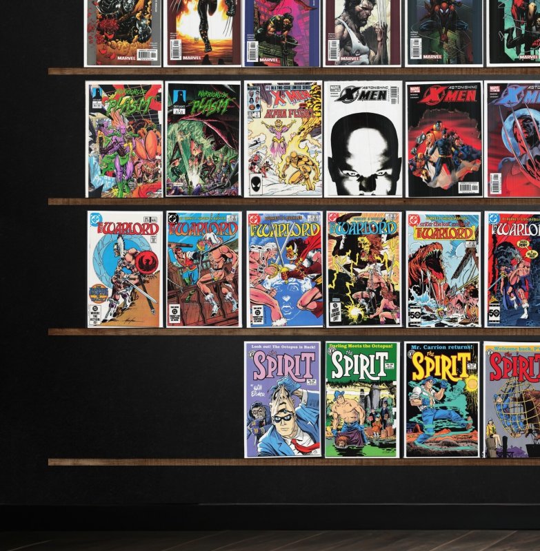 Huge Lot 150+ Comics with Warlord, Ultimate X-Men, The Spirit & More!