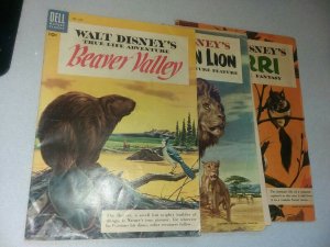 Dell Nature Classic Lot beaver valley 625 african lion 665 perri 847 four color