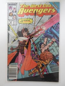 West Coast Avengers #43 Newsstand Edition (1989)